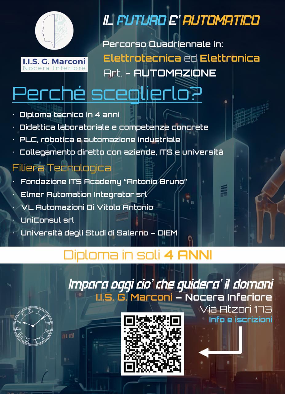 Volantino Elettrotecnica quadriennale